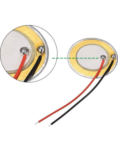 Discos Piezoeléctricos uxcell 27mm para Guitarras Acústicas - 5 Pcs