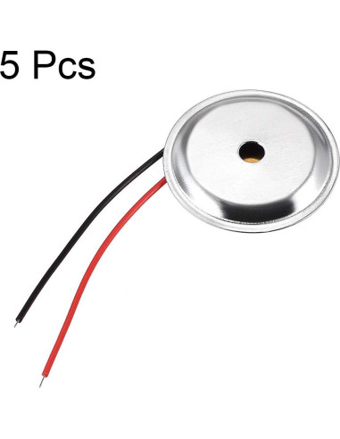 Discos Piezoeléctricos uxcell 27mm para Guitarras Acústicas - 5 Pcs