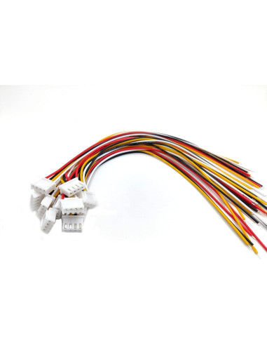 Conectores JST XH 2.54 4 Pines Macho y Hembra 20 pcs 200mm
