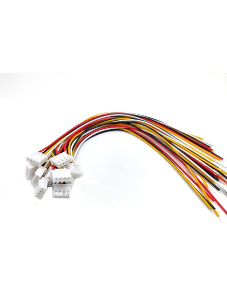 Conectores JST XH 2.54 4 Pines Macho y Hembra 20 pcs 200mm