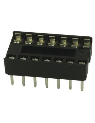 Zócalos IC 14P DIP FCI - Paquete de 10 piezas