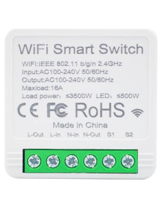 Módulo Relé Inteligente WiFi 16A QIACHIP - Control Remoto Ewelink