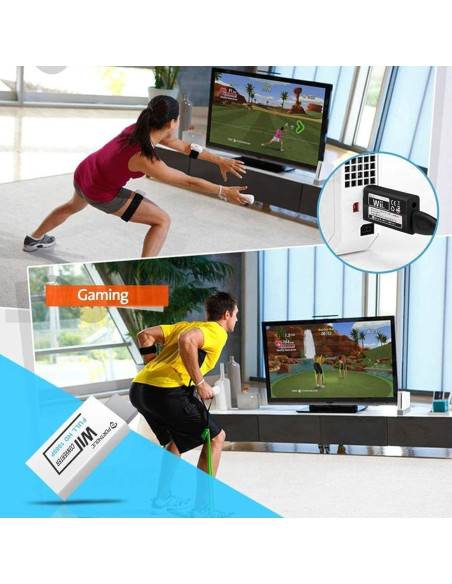 Adaptador HDMI Wii PORTHOLIC 1080P con audio 3.5mm