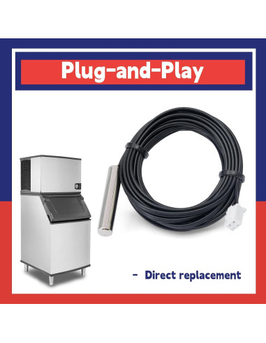 Conjunto de Termistor 2009853 Dusledel para Máquina de Hielo Manitowoc