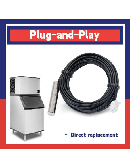 Conjunto de Termistor 2009853 Dusledel para Máquina de Hielo Manitowoc