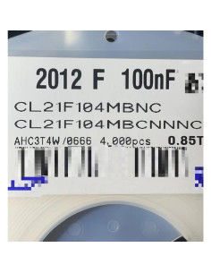 Capacitores SMD 100nF 50V 200pcs Risingsaplings 2