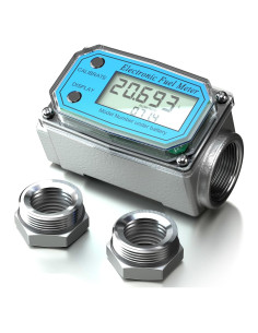 Medidor de Flujo Turbina Digital 19mm 10-100L/min LCD