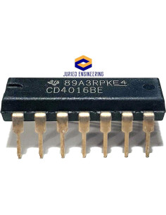 Interruptor Analógico Cuádruple CD4016BE TI - Paquete de 10 2