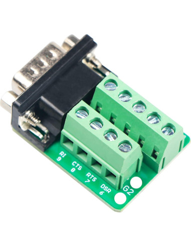 Conector DB9 Macho RS232 a Terminal 9 Pines Zovfam - 3 Pcs