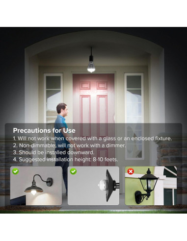 Bombilla LED SANSI A19 con Sensor de Movimiento 13W 5000K