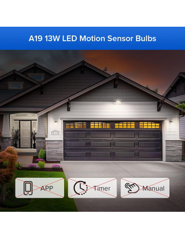 Bombilla LED SANSI A19 con Sensor de Movimiento 13W 5000K