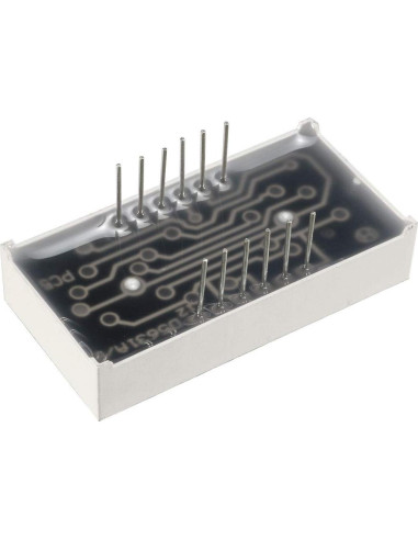 Tubo LED 7 Segmentos Rojo uxcell 5631AH 5 Piezas 14mm