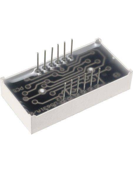 Tubo LED 7 Segmentos Rojo uxcell 5631AH 5 Piezas 14mm