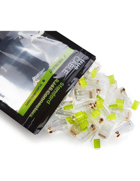 Conectores RJ45 Cat6/6A trueCABLE UTP 20 Piezas