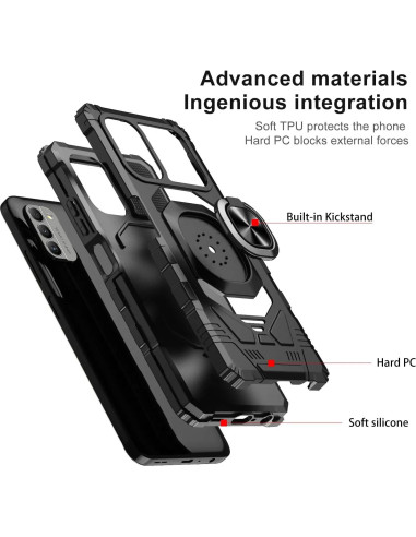 Funda Protectora TJS para Nokia G100 y C300 con Soporte