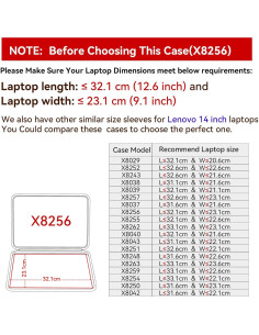 Funda Dura EVA Smatree para Laptop Lenovo 14" Antichoque 2