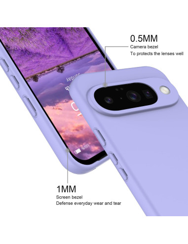 Funda de Silicona Google Pixel 10 - Duradera y Elegante, Púrpura