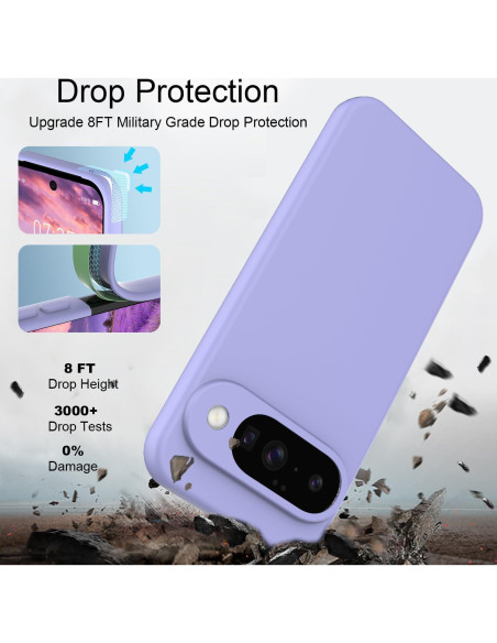 Funda de Silicona Google Pixel 10 - Duradera y Elegante, Púrpura