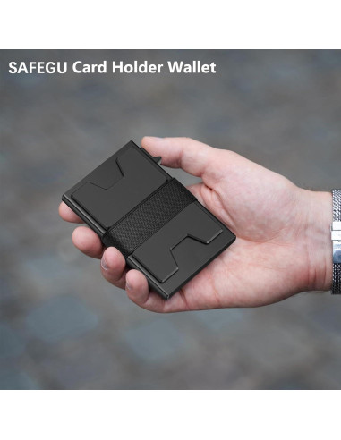 Billetera Inteligente Slim para Hombres con Bloqueo RFID - Aluminio