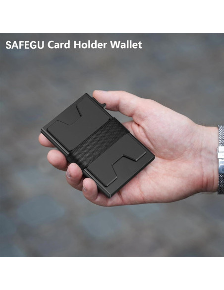 Billetera Inteligente Slim para Hombres con Bloqueo RFID - Aluminio
