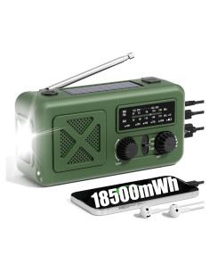 Radio de Emergencia Solar Qixin YX218 5000mAh con Linterna