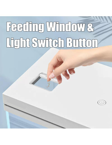 Acuario 9.5L Sundi con Filtro y Luz LED para Agua Dulce