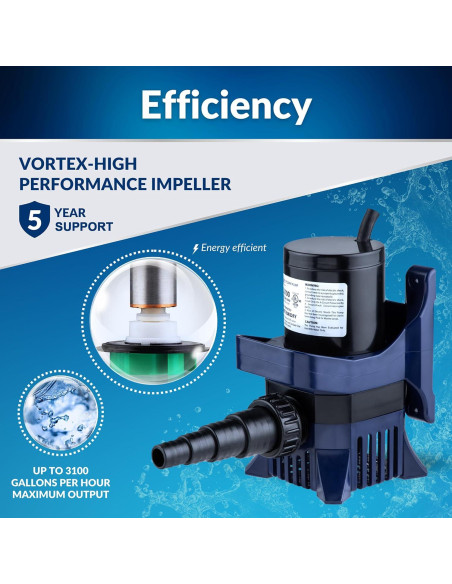 Bomba Sumergible Alpine PAL3100 3100 GPH 276W 6.5m