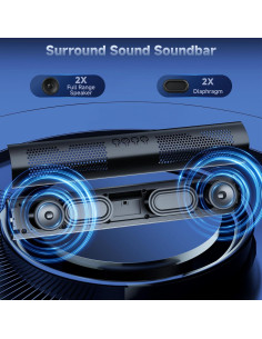 Altavoces Bluetooth Soulion R100 Plus con Luz RGB 2.5" 2