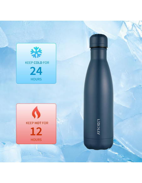 Botella de Agua Aislada ARRKYOER 500ml Acero Inoxidable Azul