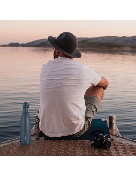 Botella de Agua Aislada ARRKYOER 500ml Acero Inoxidable Azul