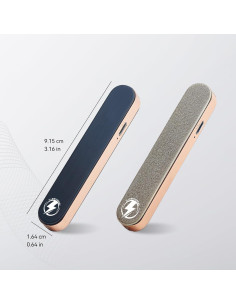 Encendedor Eléctrico Recargable ILLUMICHARGE Negro Mate/Oro Rosa 2