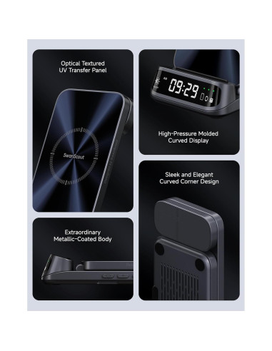 Cargador Inalámbrico 3 en 1 SwanScout para iPhone y Apple Watch