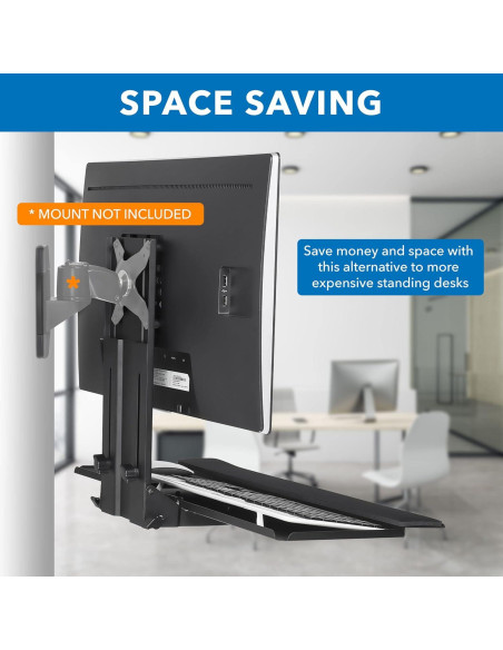 Soporte de Pared para Monitor y Teclado Mount-It! 63.5cm