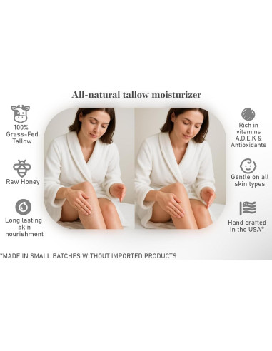 Loción Hidratante Bear Bird con Sebo Pasto 100% y Miel Cruda