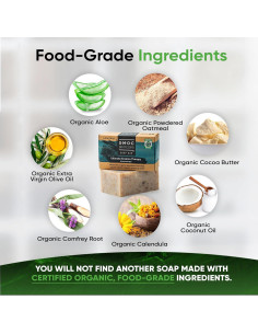 Jabón Orgánico para Eczema Maximum Organic 136g - Sin Fragancia 2