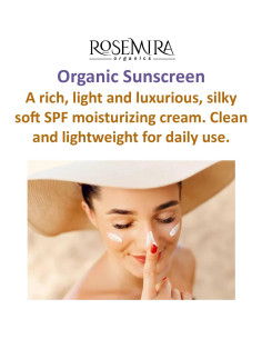 Crema Solar Facial Orgánica Rosemira 28.35 g SPF 20 Hidratante 2