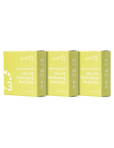 Jabón Orgánico de Aceite de Oliva Ozonizado PurO3 - 3 Barras 99g