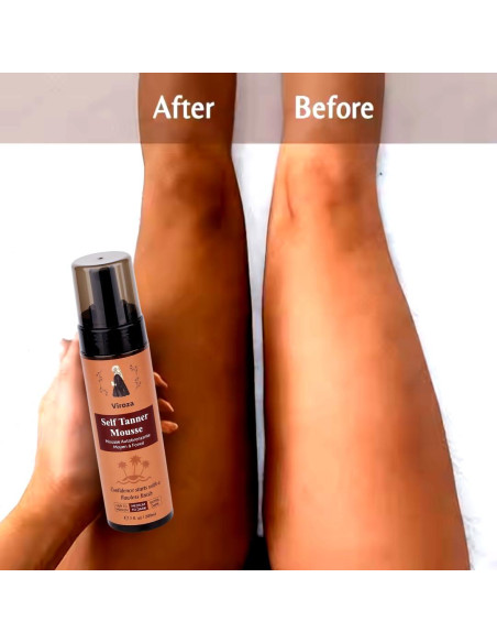 Mousse Autobronceador Viroza 200ml - Tono Medio a Oscuro Vegano