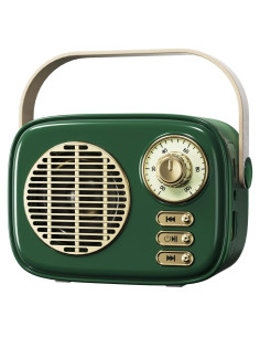Altavoz Bluetooth Retro Dosmix T8Mini Verde Inalámbrico 10.9cm