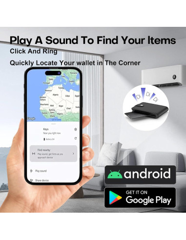 Rastreador Bluetooth GLOBELEC para Cartera IP68 Recargable