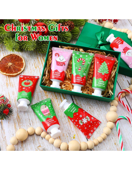 Set de 12 Cremas de Manos Hidratantes Loopeer Navidad 30ml