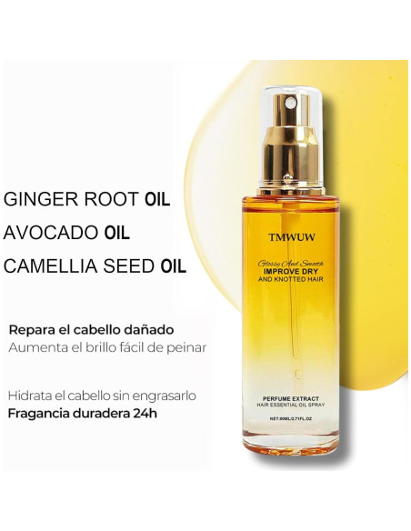 Spray Acondicionador Sin Enjuague TMWUW 80.5 ml - Aceite de Jojoba y Karité