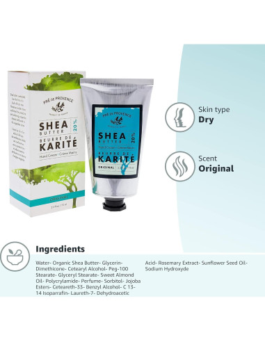 Crema de Manos Hidratante Pre de Provence 75ml Manteca de Karité