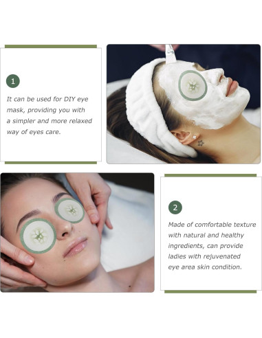 100 Almohadillas Frías para Ojos Hidratantes Cuidado de la Piel