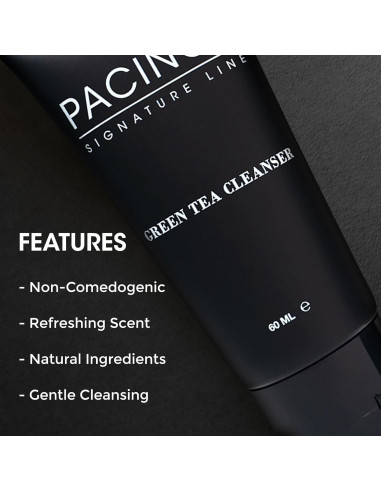 Limpiador Facial de Té Verde Pacinos 85g - Suave y Antioxidante