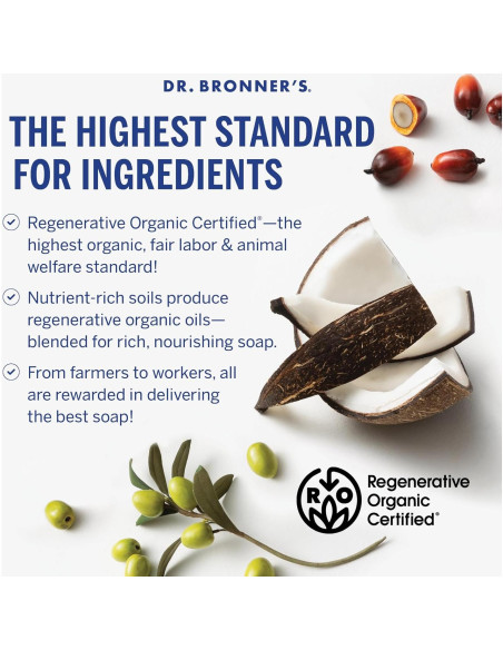 Jabón de Barra Mágico Pura-Castile Dr. Bronner Menta 141g 2-Pack