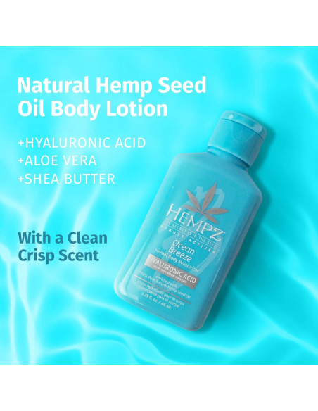 Loción Corporal Hempz Ocean Breeze 66.5 ml - Hidratante Natural