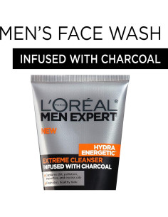 Limpiador Facial Hidra Energético L'Oreal Paris 148 ml Carbón 2
