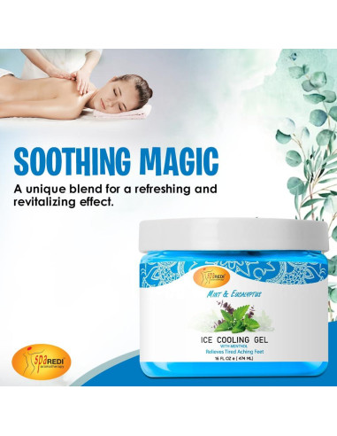 Gel de Enfriamiento SPA REDI 453.6 g - Menta y Eucalipto
