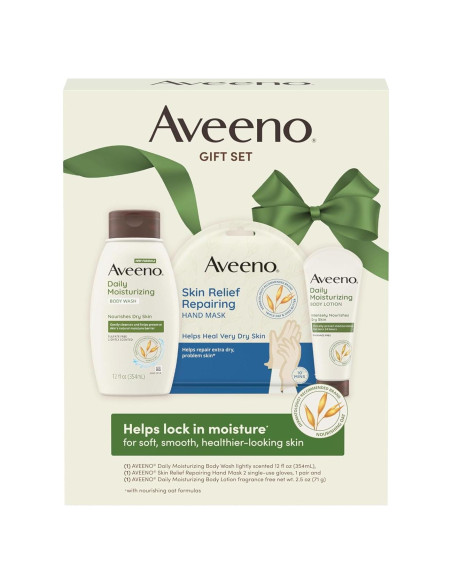 Set de Regalo Hidratación Diaria Aveeno - 3 Piezas Sin Fragancia